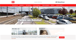 Desktop Screenshot of dbbahnpark.de