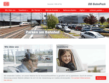 Tablet Screenshot of dbbahnpark.de